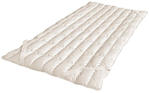 Öko Planet Unterbett Wildseide 100x200 cm, atmungsaktive Matratzenauflage mit 4 Eckgummis, ganzjährig geeignet, Verschiedene Größen