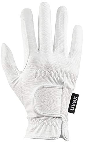 uvex Sportstyle - dehnbarer Reithandschuh für Damen und Herren - exzellenter Grip & strapazierfähig - touchscreenfähig - White - 8.5
