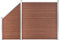 vidaXL WPC Zaun Set 1 Quadrat 1 Schräge Sichtschutzzaun Windschutzzaun Lamellenzaun Gartenzaun Zaunset Sichtschutz Windschutz 273x186cm Braun