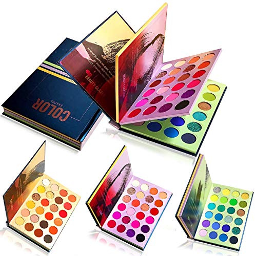 Beauty Glazed 72 Color Press Buch Lidschatten-Palette Schatten palette Glitter Matte Shimmer Natürliches Professionelles Lidschattenpulver Langlebige Wasserdichte Pigmentiert Make-up-Palette