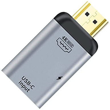cablecc Adaptador de corriente USB-C tipo C hembra a HDMI para fregadero HDTV y PD 4K 60Hz 1080p para teléfono y portátil