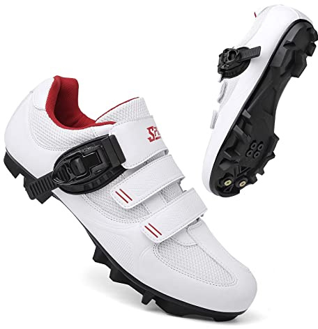 Prodkfe Mountainbike Schuhe Fahrradschuhe Radschuhe Damen MTB Schuhe Herren SPD Kompatibel mit 2-Bolzen-Stollen