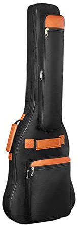 Dickly Borsa per basso elettrico portatile, zaino tracolla regolabile in tessuto Oxford custodia da viaggio resistente custodia per chitarra per basso, CHITARRA