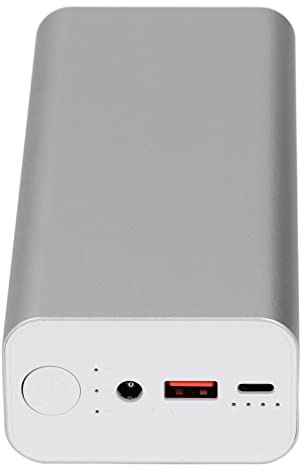 Chargeur Portable Power Bank, 65W 30000mAh PD Rapide Power Bank avec Sortie 12V 15V 19V DC, Sortie USB 5V et Sortie Type C, Coque en Alliage d'Aluminium, pour Téléphone PC