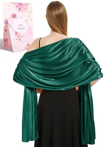 Xnova Stola damen Festlich Leicht 200 * 70 cm | Chiffon Schal Shawl Multifunktionstuch , Elegant übergroßen Schultertuch Chiffontücher für Abendkleid