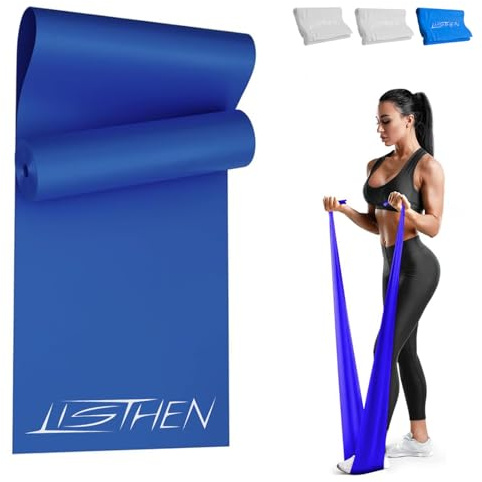 LISTHEN Bande Elastiche per Ginnastica Posturale e Riabilitazione Spalla e Caviglia, Fascia Terapeutica per Fisioterapia e Fitness, Thera band per Allenamento di Fitness, Pilates e Yoga (Dura)