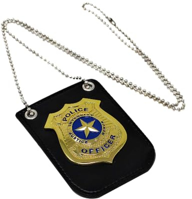 AOVNA Dress Up America - Insignia de policía de juego de simulación, accesorios de disfraz de policía para Halloween
