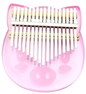 Kalimba Instrument 17-Tasten-Acryl-Daumenklavier Süßes Schwein, Tragbares Fingerklavier, Nationales Musikinstrument, Geeignet Für Anfänger
