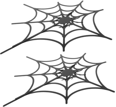 HOMSFOU 3 Sätze Disc Siebdruck Halloween Hintergrund Wandaufkleber Vinyl Wand Kunst Aufkleber Spinnennetz Spinnennetz Fensteraufkleber Eve Decor Webs Halloween Gruselige 2Blatt*3