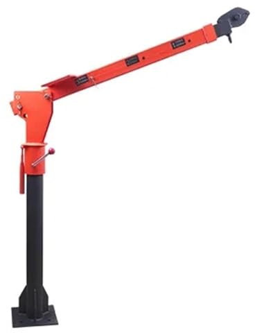IEOWY Grúa de Plataforma Plegable versátil de 0,5 T para camión con cabrestante y cabrestante eléctrico inalámbrico de 3500 LB y 12 V