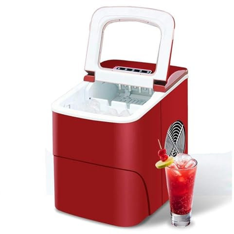 XINGLUOY Máquina de Hielo eléctrica pequeña, máquina de Hielo automática 24 Horas 15 kg, máquina de Hielo 2 tamaños Cubos de Hielo Bala 2L 220v