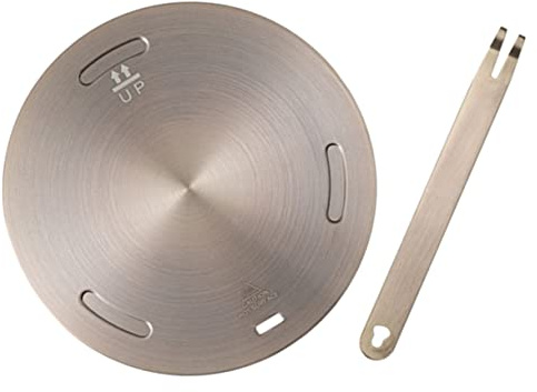 Acier Inoxydable Plaque Thermique et Alliage D'aluminium à Induction | Adaptateur de Cuisson, Surface Lisse Facile à Nettoyer, Design Suspendu, Rangement Compact Cuisine