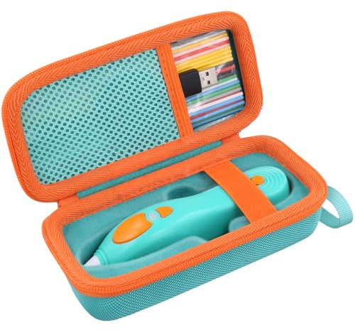 co2CREA Leere Hartreisetasche für 3Doodler Start+ Essentials 3D-Stift-Set | Tragbare Hartschale mit Aufbewahrung für Filament-Nachfüllpackungen und USB-Ladegerät
