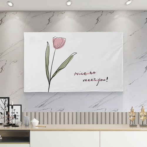 GPDNBIEU, Cubierta De TV Moderna Protector Pantalla Tela Terciopelo Cristal A Prueba Polvo 32-75 for Televisores Montados En Soporte LCD LED,Color:C(B,40in(95x58cm))