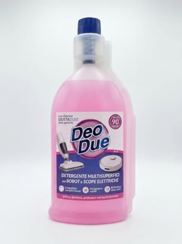 Detergente Multisuperfici Rosa per Robot e Scope Elettriche, 900ml, fino a 90 Ricariche (x1 Confezione)