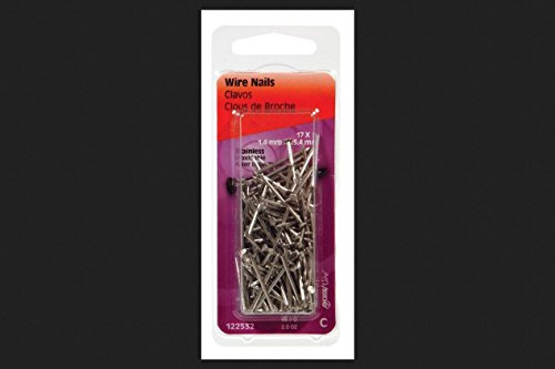 Hillman 17 Ga. x 1 in. L Stainless Steel Wire Nails 1 pk 2 oz.