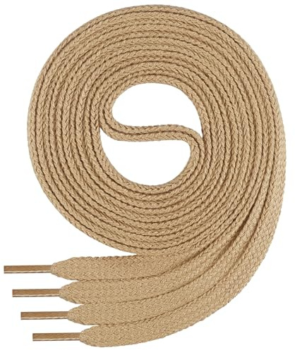 Di Ficchiano Schnürsenkel flach Baumwolle 7 mm 45-200cm | Ersatz-Schuhbänder, shoelaces & Schuhriemen für Sneaker, Halbschuhe, Fußballschuhe, Turnschuhe