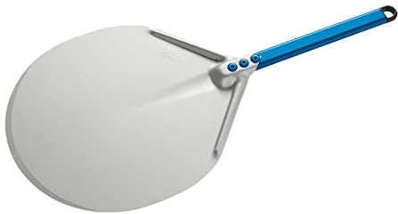 Gi.Metal - Aluminum round pizza peel with short handle (A-32C) - ø 33 cm