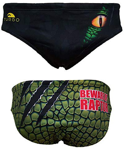 Turbo Badehose Herren Männer Raptor komplett gefüttert und Blickdicht, Größe:6