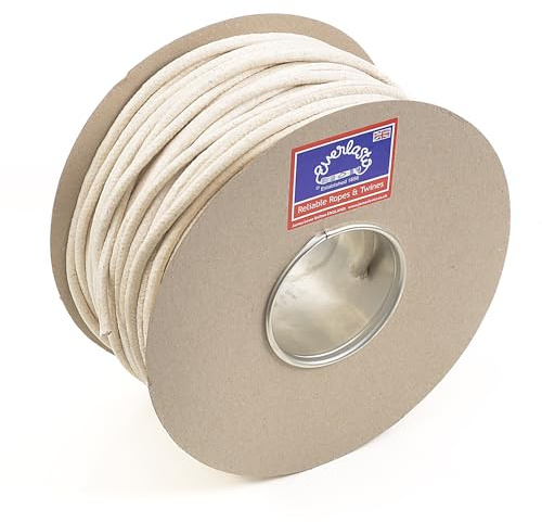Everlasto 'Red Wrapper' UK Made Quality Waxed Cotton Sash Cord No.2 6mm x 50M