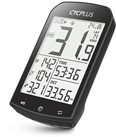 CYCPLUS GPS Fahrradcomputer Kabellos, wasserdichte Fahrrad Tachometer und Kilometerzähler, ANT+ Drahtloser Fahrrad Tacho mit zahlreichen Funktionen, 2,9 Zoll LCD mit Hintergrundbeleuchtung