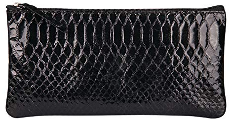 Clairefontaine 410181C Schlamermäppchen Lammleder 22x11cm Pythonschwarz