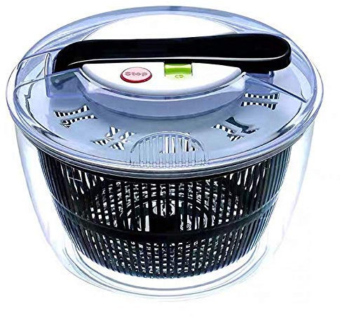 TSTSM Centrifuga per Insalata, Grande 5 L, Centrifuga per Insalata più votata, Centrifuga per lattuga, Ciotola per Mixer per Insalata, Shaker per condimento-Ordinary Style