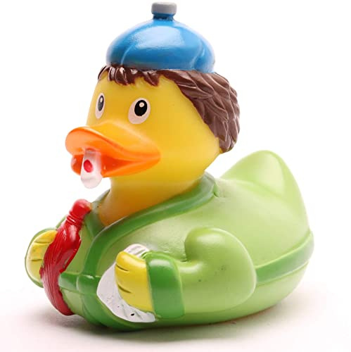 Anatra da bagno con paperella, lunghezza: 9,5 cm, con portachiavi incluso nel set