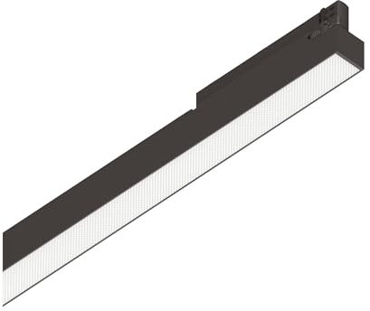 IDEAL LUX Sistema luce binario DISPLAY UGR D1595 4000K BK, Sistema a rotaia, Illuminazione modulare, Dispositivo su binario, 160x3h7 cm, Nero