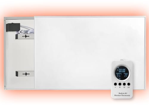 Coldfighting 180W Far Infrared Electric Panel Heater, Wall Mounted/Ceiling Mounted, Wifi Remote Control, Eco Energy Efficient, Safety Overheating Protection