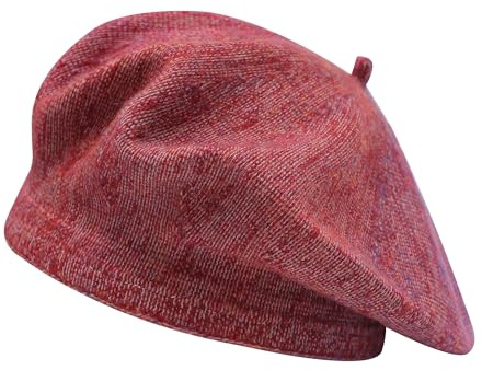 ZLYC Damen Winter Baskenmütze Klassischer Baskenmütze Druck Weich Warm Französisch Hut