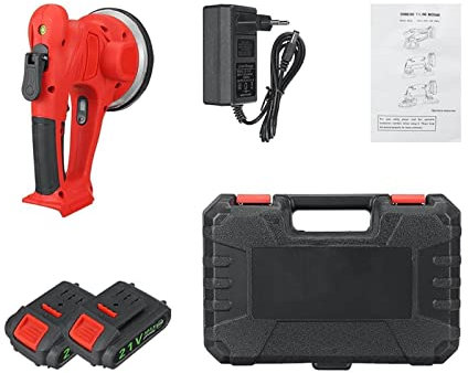 Vibrateur de Carrelage 6 engrenages carreaux carrelage Machine électrique carrelage vibrateur ventouse réglable automatique sol vibrateur pose outil de nivellement (Color : 2 Batteries, Size : 1 UK