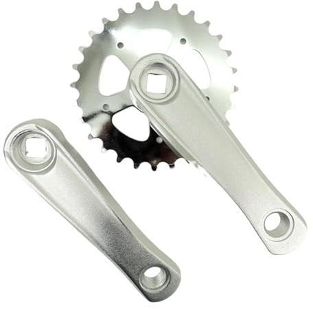 Dickly Kinder Fahrrad Kurbelgarnitur Single Speed Fahrrad Teile Austauschbare Zubehör Outdoor Kurbel Arm Set Kinder Fahrrad Kurbel Set