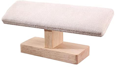 APLVFFZH Armbandständer Schmuckständer Uhrenhalter Armreifdisplay Aus Holz mit Samtbezug für Eine Kratzfreie Aufbewahrung von Schmuck für Die Ladentheke Und D, Weiß Samt