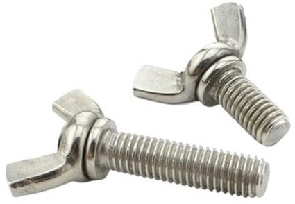 50 stücke M3 * 6mm Edelstahl Flügelschraube Hnad Bolzen Stiftschraube