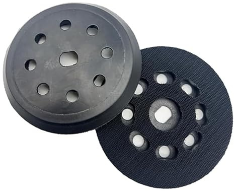 COZERI Disco de lijado de 125 mm compatible con 8 agujeros de repuesto para Black & Decker BD190 KA190E SPEC375, placa de soporte de velcro, compatible con lijadora orbital, alta durabilidad