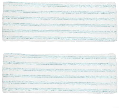 Gettimore Ersatz-Wischbezug für Leifheit für XL, 48 x 17 cm, Türkis, waschbar, Baumwolle, plus Bodenwischer-Pad für harte Böden, Fensterreinigung, 2 Stück