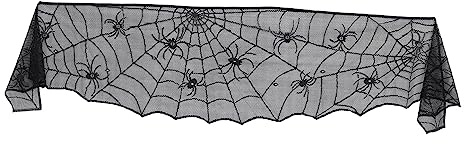 STOBAZA Panno Del Della Tabella Della Tovaglia Della Tovaglia Della Tavola Della Tovaglia Del Ragno Del Pizzo Di Halloween