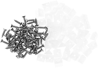 UKCOCO 120sätze Teiliges Kunststoff-eckverstärkungsset Mit Schräge Stabile Schrankwinkel Langlebige Kunststoff-verbindungswinkel Für Regale Schränke Vielseitige Eckverbinder Mit Schrauben