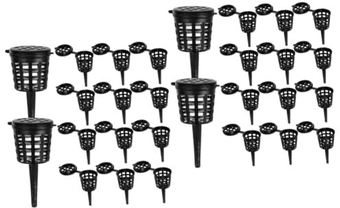 Sosoport 2 Juegos Abono Bonsai Fertilizante Bonsai Fertilizante Orgánico Para s Canasta De s Para Plantas Cesta De De Bonsái De Plástico Black 100 Uds * 2