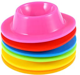 CIYODO 6 Piezas Bandeja de Huevos de Silicona Portátil Soportes para Huevos de Pascua para exhibir huevera de Silicona huevera para mostrador Soporte para huevera