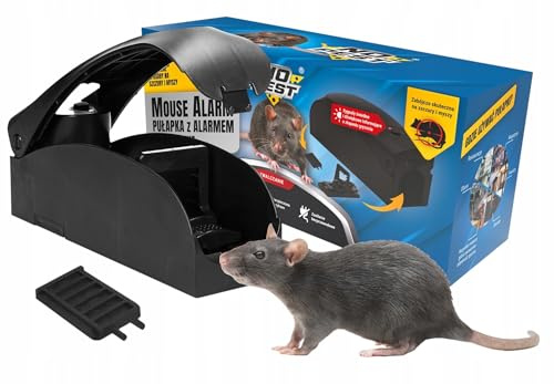 NO PEST® Elektrische Mausefalle – Mäusefalle mit Hochspannung, Humane & sofortige Bekämpfung, kabellos wiederverwendbar