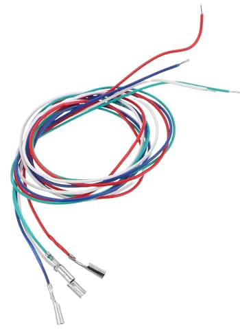 Cable de Repuesto para Cabezal de Tocadiscos, Cobre, 4 Piezas | Transmisión Estable, Fácil Sustitución, Compatibilidad Amplia, para Fonógrafo y Tocadiscos, Conexión Clara