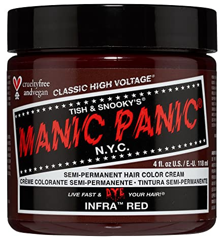 Manic Panic Infra Red Classic Creme, Vegan, Cruelty Free, Semi Permanent Hair Dye 118 ml