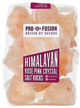 Profusion Organic Himalayan Rose Pink Salt Rocks 1 kg