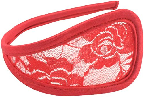 SYAYA Kvinnor spets sexiga C-String underkläder CX103, Spets djupröd, en storlek