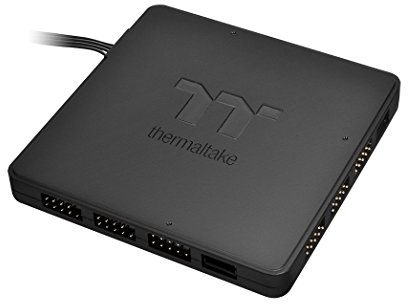 Thermaltake TT Sync SATA Powered 9 Port Addressable LED Controller TT Premium Edition (Compatible with ASUS Aura Sync, GIGABYTE RGB Fusion and MSI Mystic Light Sync) CL-O015-PL00BL-A,1 Pack