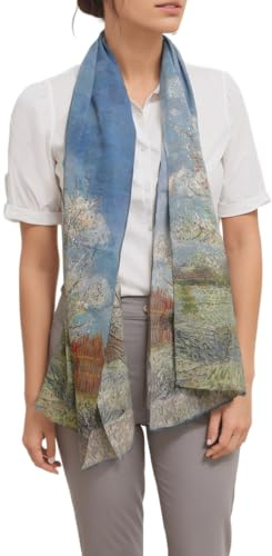 Prettystern écharpe Peintre Tableau Foulard De Soie 160cm Claude-Monet D'art