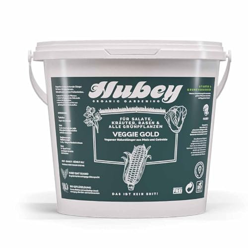 HUBEY Veggie Gold Bio Dünger - Vegan - Organischer Universal-Naturdünger für gesunde Pflanzen - Bokashi (5 Kilo)