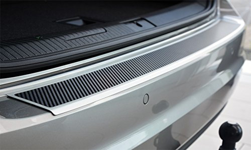 WGS Ladekantenschutz Stoßstangenschutz Lackschutz mit ABKANTUNG Carbon auf AluNox® (2117-504) PASSEND Siehe Beschreibung!